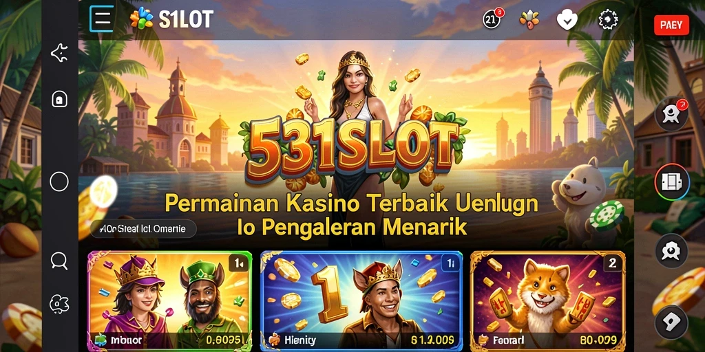 Tampilan menarik dari gameplay Kasino di 531SLOT.