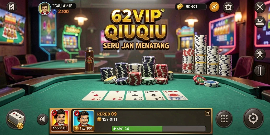 Tampilan gameplay seru dalam QiuQiu 62VIP.