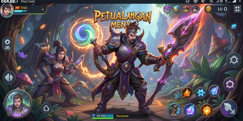 Screenshot gameplay 66KBET dengan petualangan yang mendebarkan.