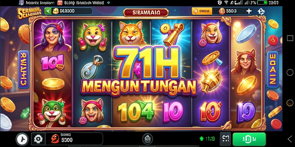 Tampilan gameplay slot 71H yang menarik dan mengasyikkan.