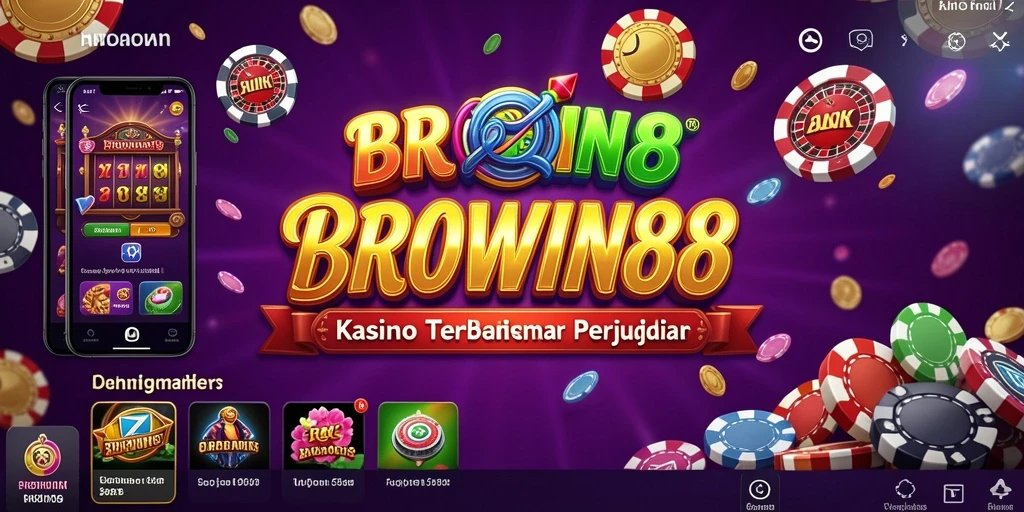 Tampilan permainan Kasino yang mengasyikkan di BROWIN88.