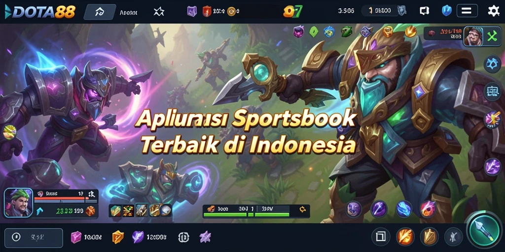 Tampilan gameplay DOTA88 dengan fitur taruhan olahraga.