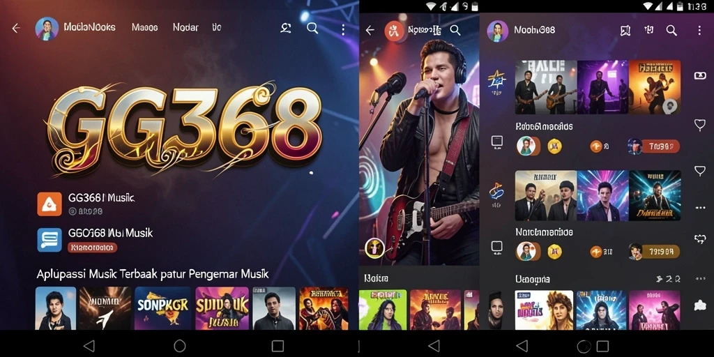 Tampilan gameplay GG368 saat bermain musik dengan alat virtual.