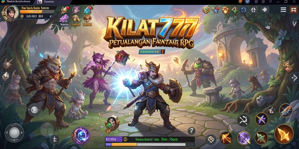 Menampilkan gameplay aksi seru dalam KILAT777 dengan karakter yang fantastis.