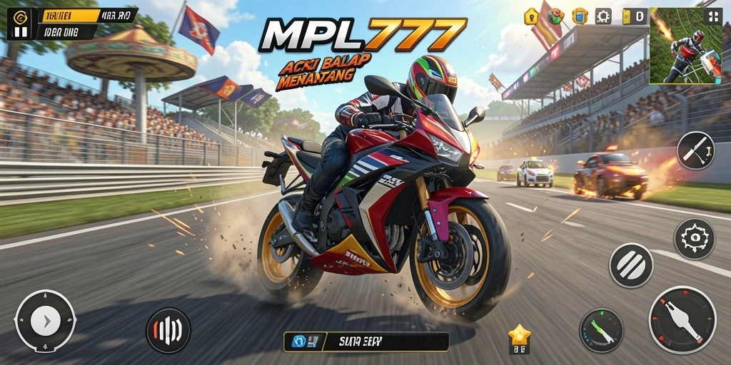 Gameplay seru balap motor di MPL777 dengan grafik yang memukau.