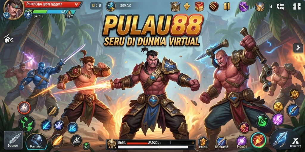 Tampilan aksi seru dalam pertarungan PULAU88 yang mendebarkan.