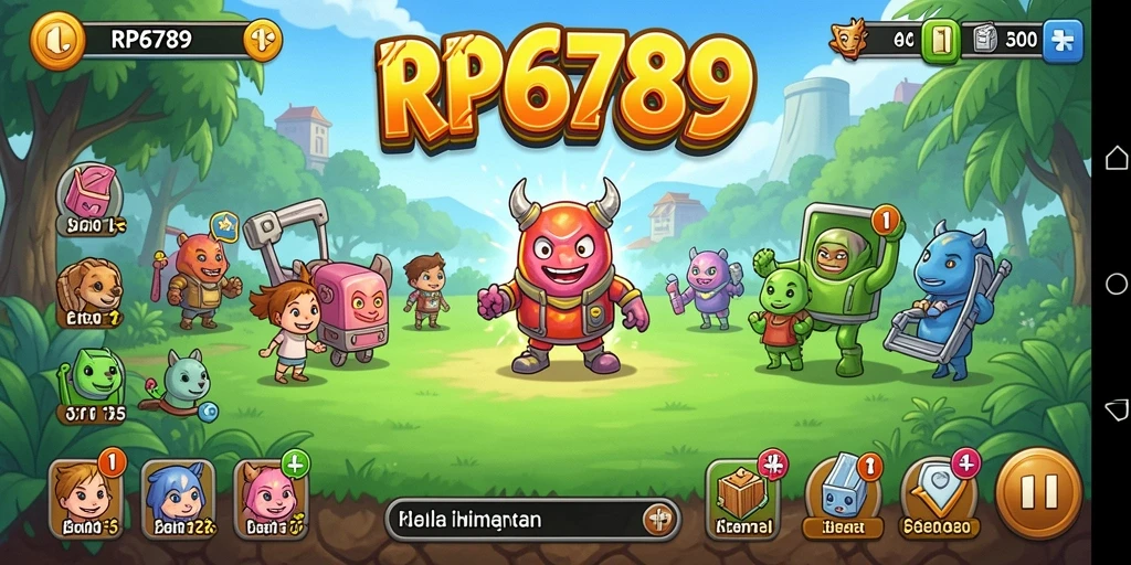 Screenshot menampilkan gameplay santai dari RP6789 dengan karakter beraksi.