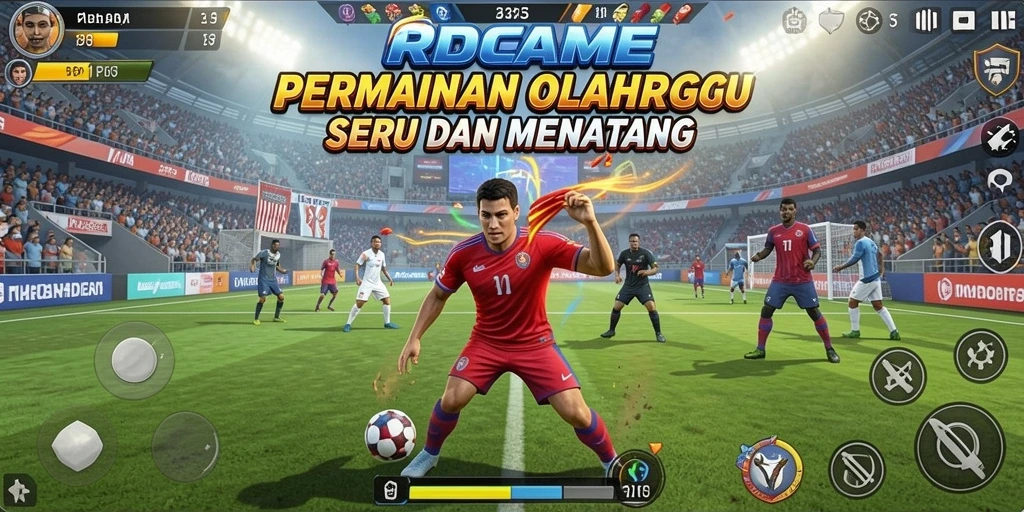 Tangkapan layar RPGAME menampilkan aksi seru permainan olahraga.