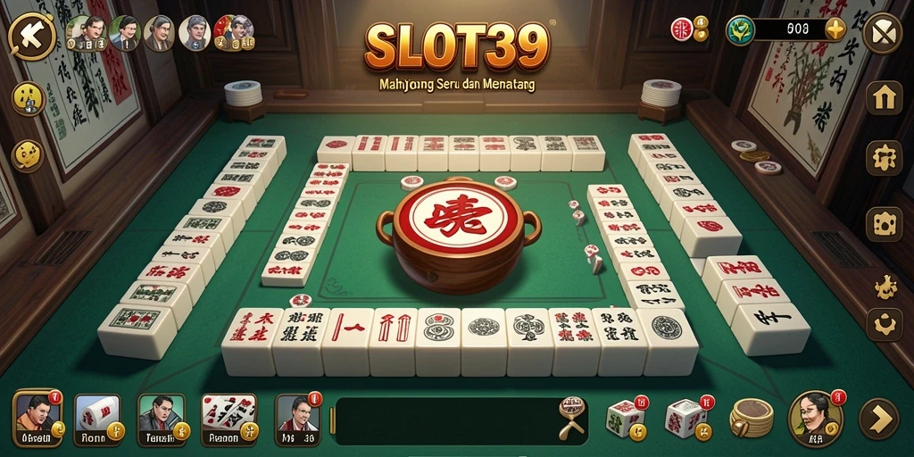 Tangkapan layar utama SLOT39 yang menunjukkan gameplay Mahjong yang menarik.