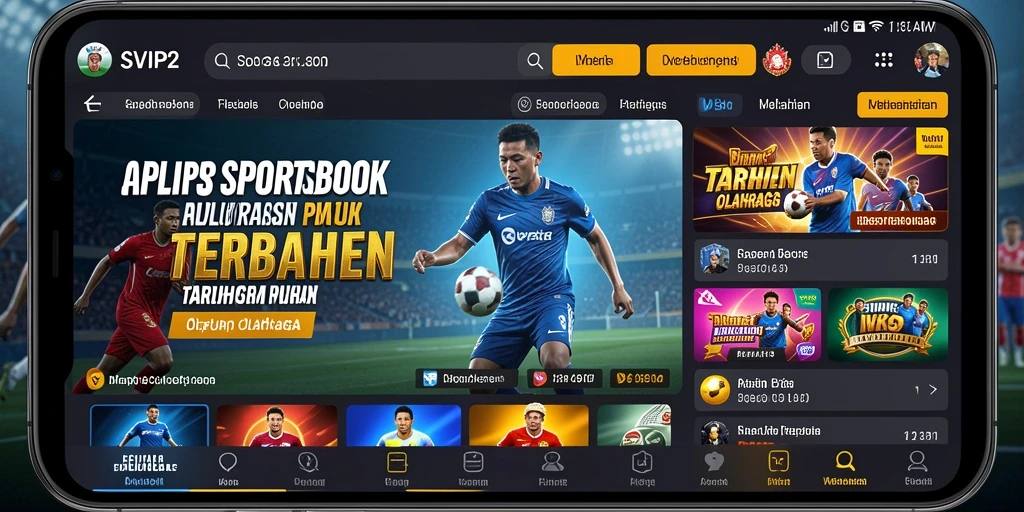 Tampilan antarmuka SVIP2 yang menarik dalam bermain Sportsbook.