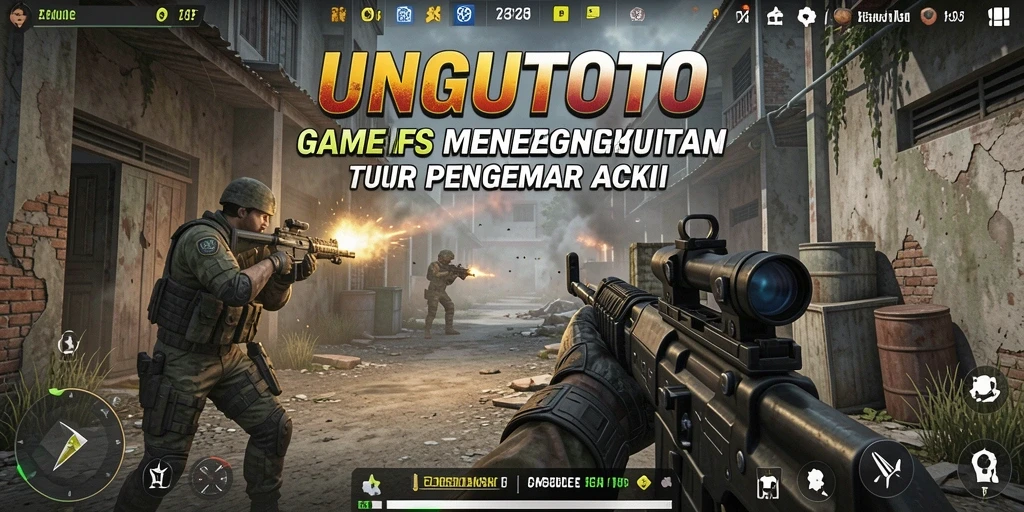 Tampilan gameplay UNGUTOTO yang intens dan mendebarkan.